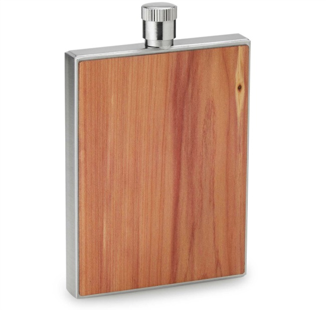 Cedar Wood Flask with Funnel | UncommonGoods
