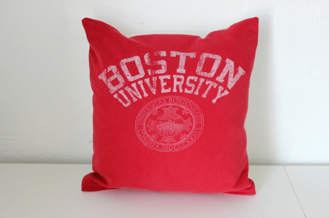 Personalized Shirt and Message Pillow - College | UncommonGoods