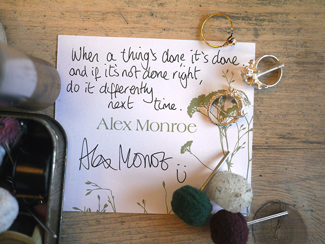 Alex Monroe Quote