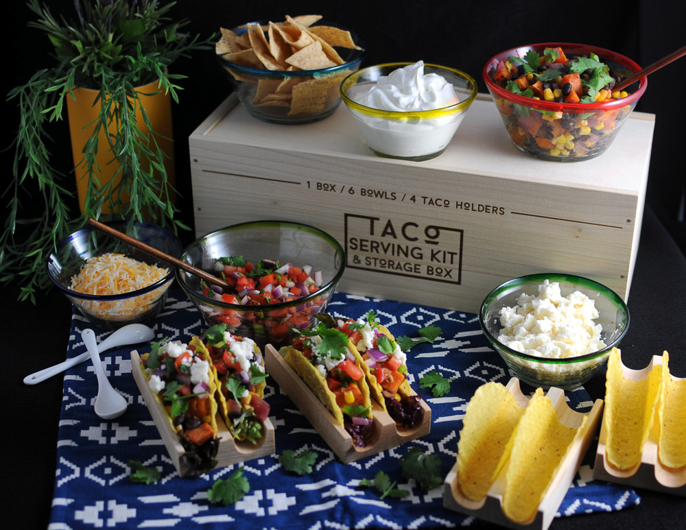 Taco Serving Kit and Storage Box | UncommonGoods
