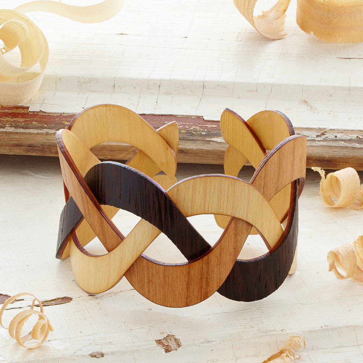 Trinity Wooden Cuff | UncommonGoods