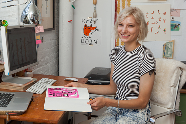 Danielle Kroll at work | UncommonGoods