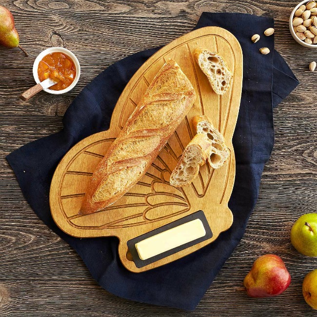 Bread & Butterfly Serving Board - UncommonGoods