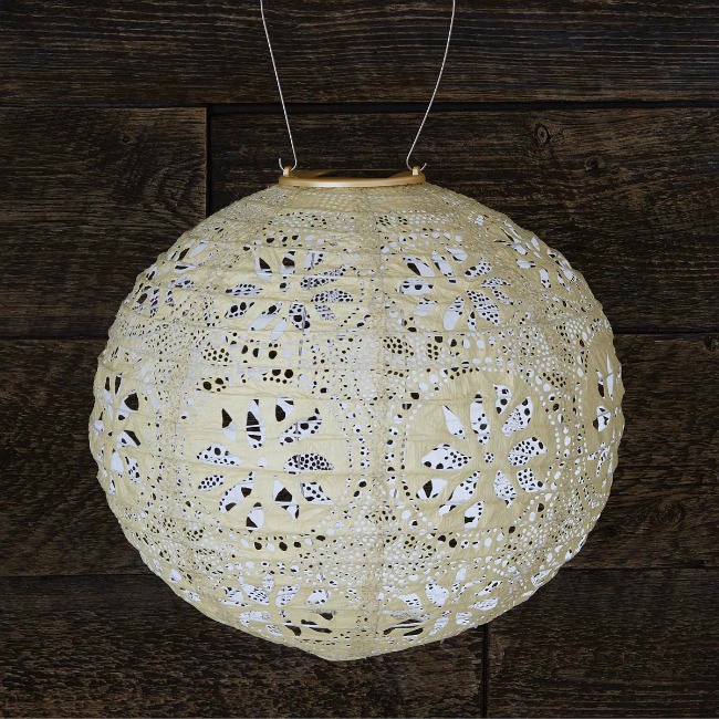 Pearl Globe Solar Lantern - UncommonGoods