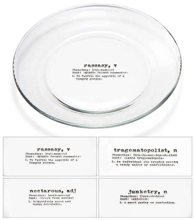 Life By Definition Dessert Plates - UncommonGoods