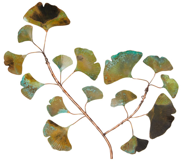 Copper Patina Ginkgo Wall Piece | UncommonGoods