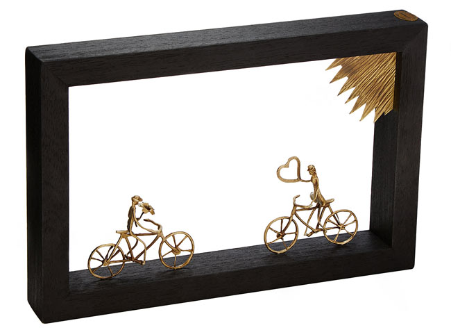 Bike Lovers Wall Sculpture | UncommonGoods