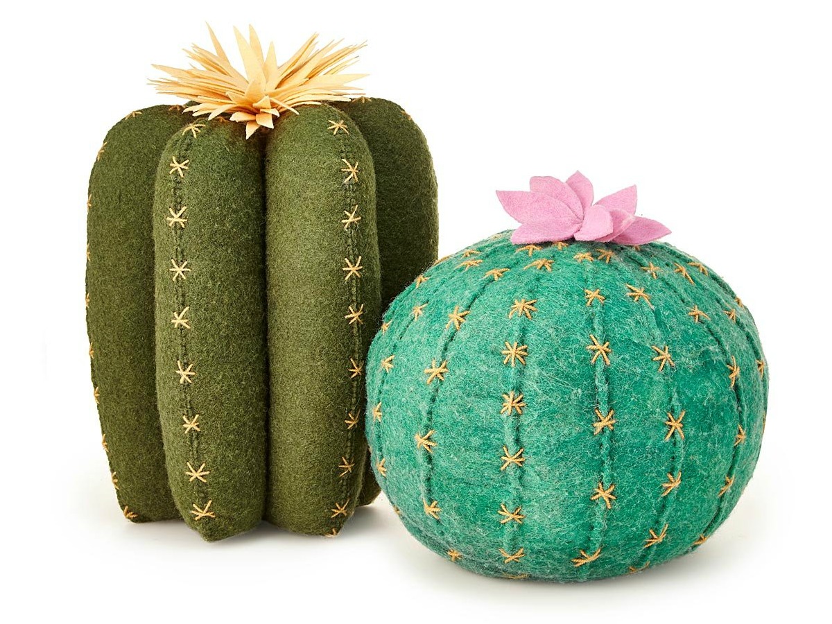 Cactus Bloom Throw Pillows | UncommonGoods
