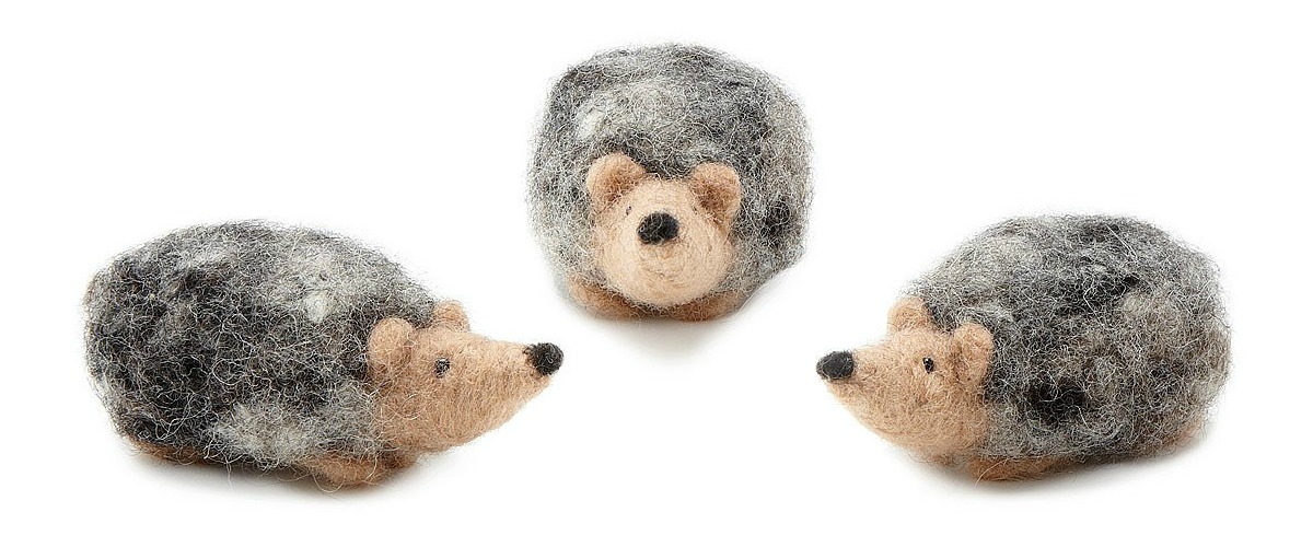 Hedgehog Needle Felting Kit | UncommonGoods