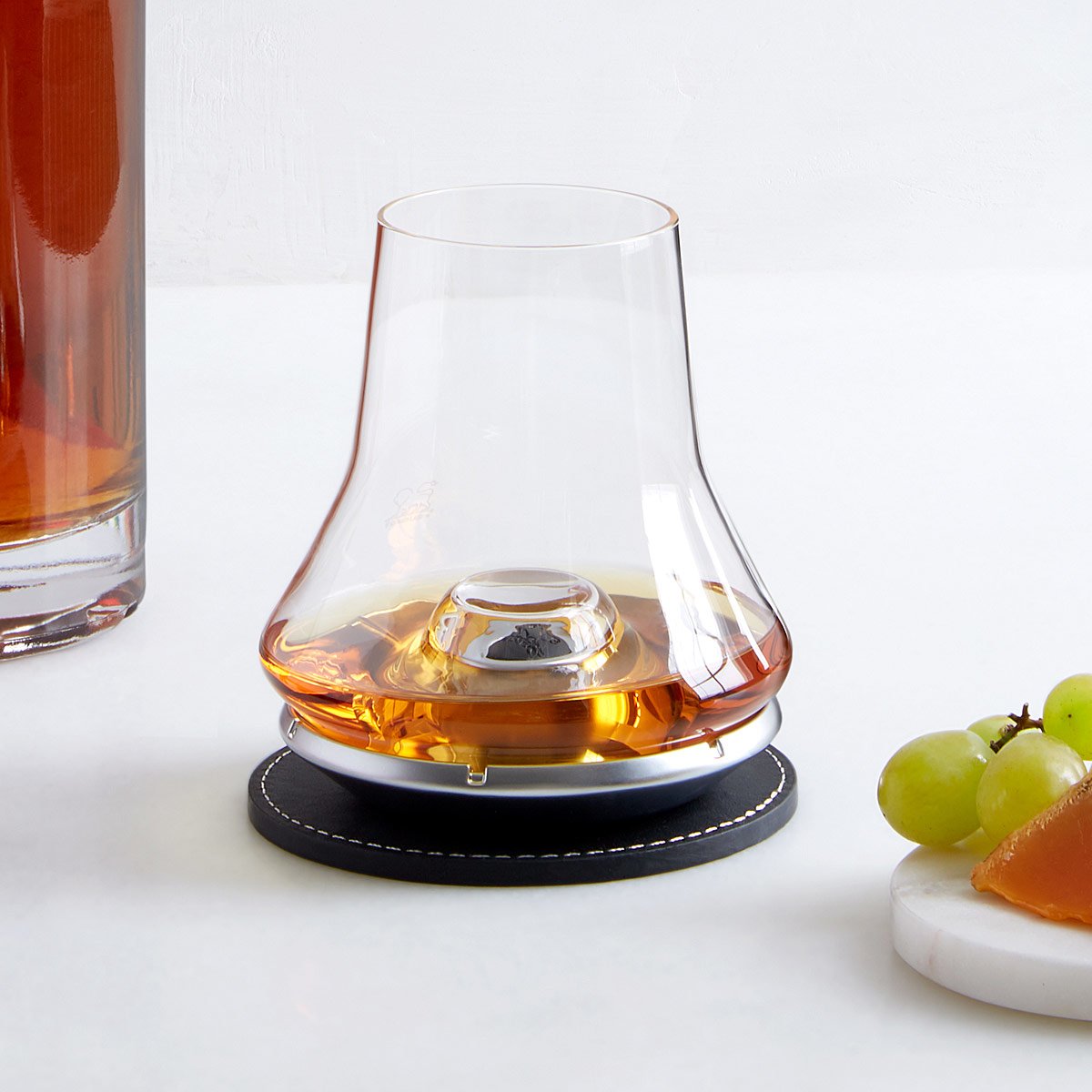 Whiskey Tasting Glass & Chilling Coaster - UncommonGoods