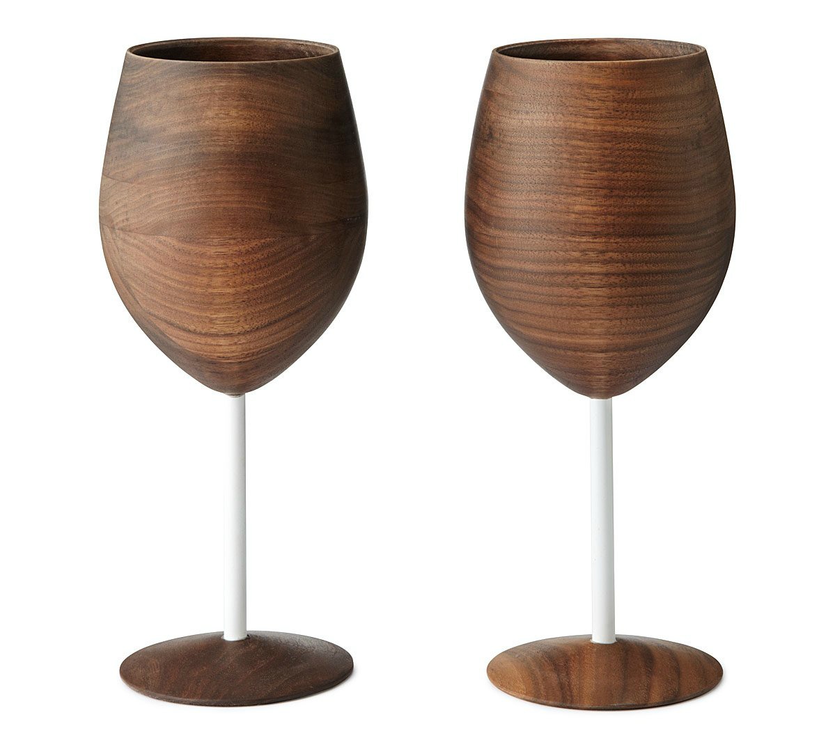 Wooden Wine Glasses - Set of 2 - UncommonGoods