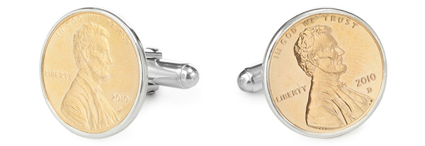 Penny Cufflinks With Personalized Year | UncommonGoods