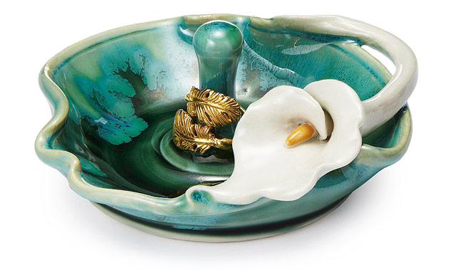 Porcelain Lily Ring Holder | UncommonGoods