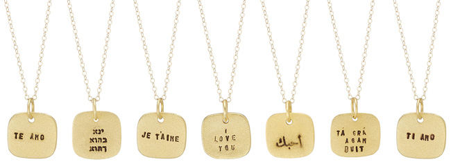 Language of Love Necklaces | UncommonGoods