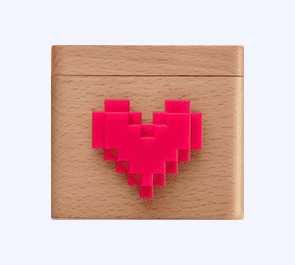 Lovebox Spinning Heart Messenger, Love Note Box
