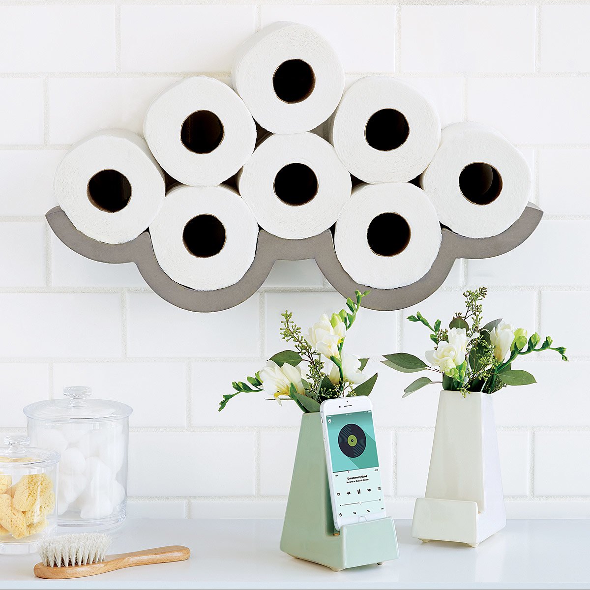 Cloudy Day Toiler Paper Storage | UncommonGoods