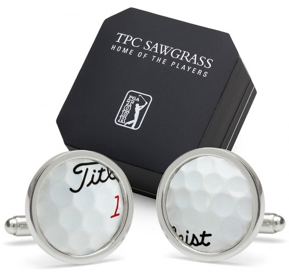 TPC Sawgrass Golf Ball Cufflinks Tee'd Up for Tournament Time The Goods