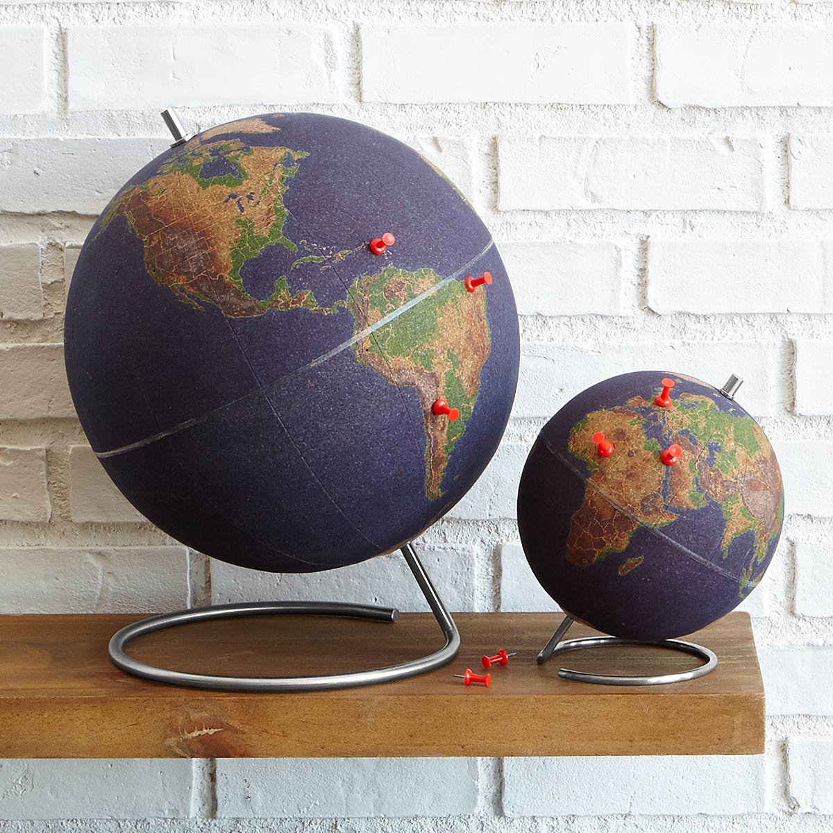World Traveler's Cork Globe | UncommonGoods