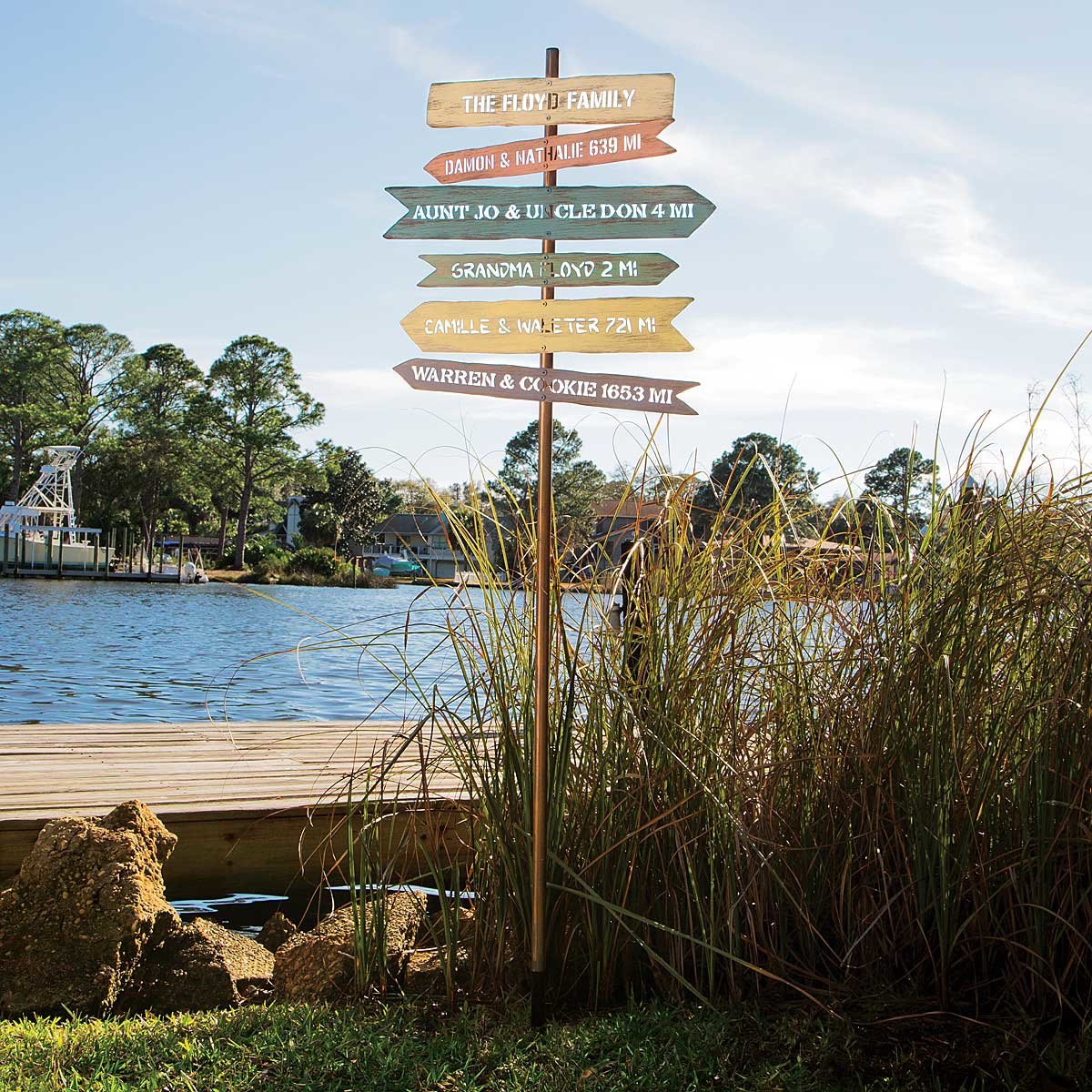 Personalized Family Member Signpost | UncommonGoods