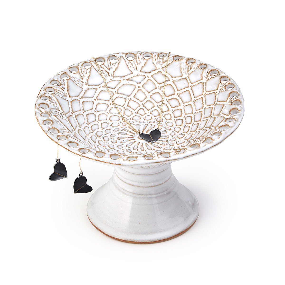 Lace Pedestal Jewelry Holder | UncommonGoods