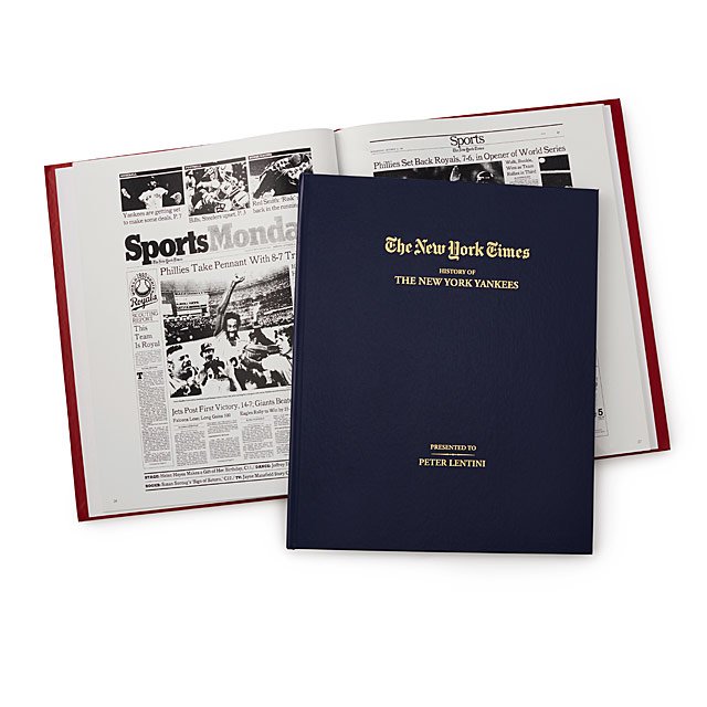 New York Times Custom Baseball Book | Uncommon Goods