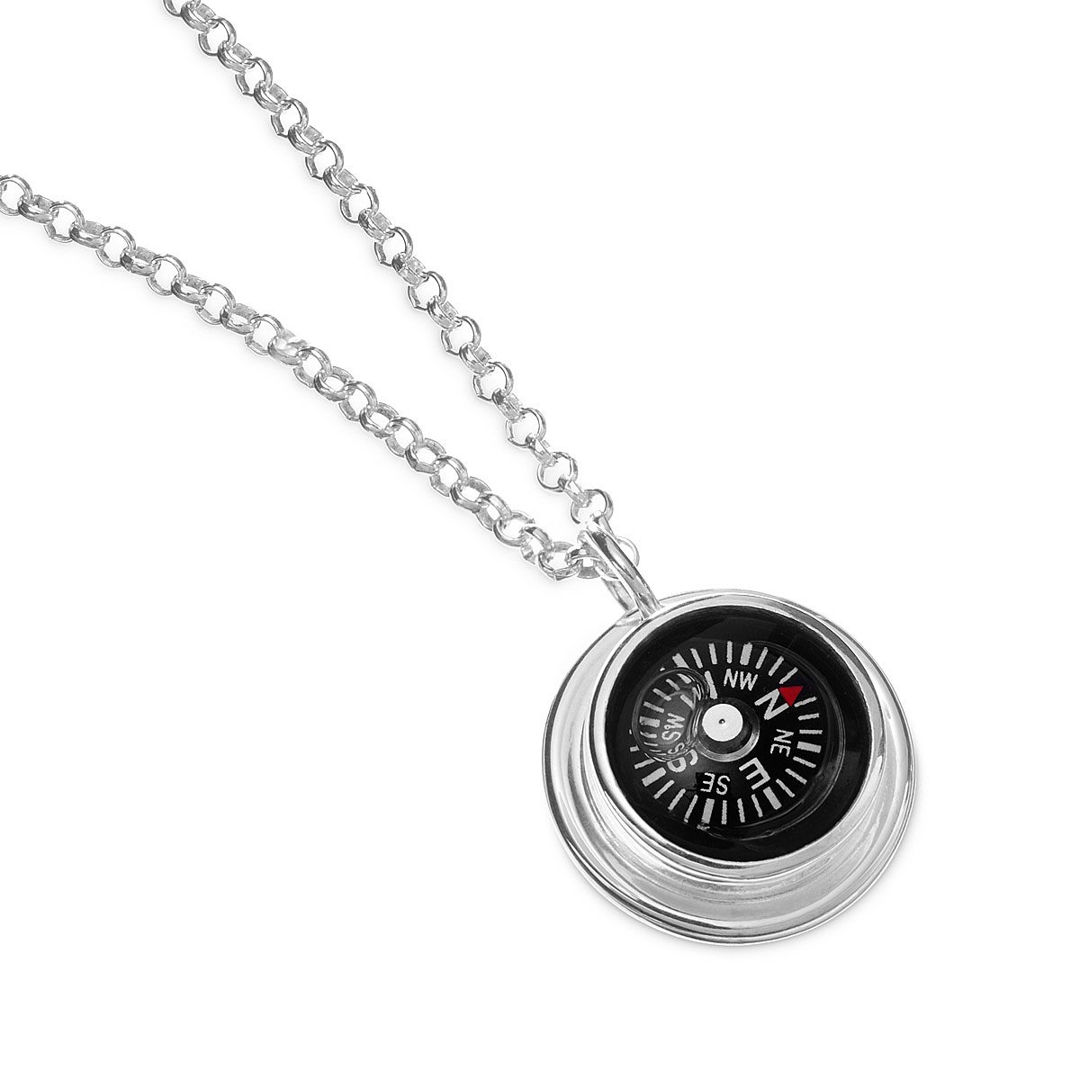 Compass Necklace Sterling Silver Jewelry, LeeAnn Herreid
