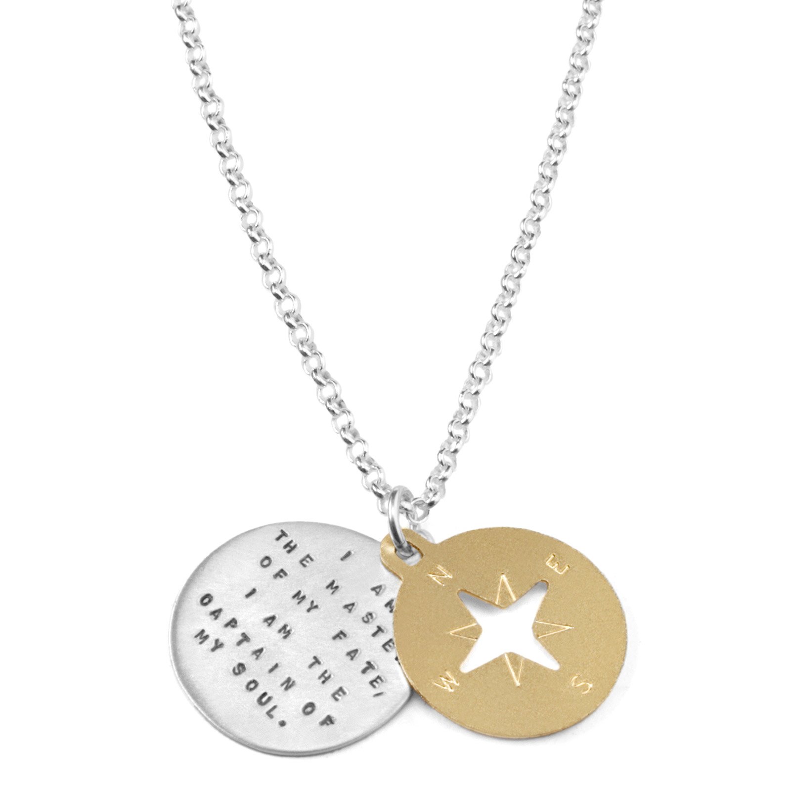 'Master Of My Fate' Necklace Invictus Jewelry, I am the master of my