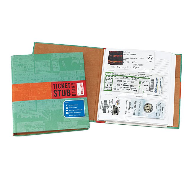 Uncommon Goods Ticket Stub Diary