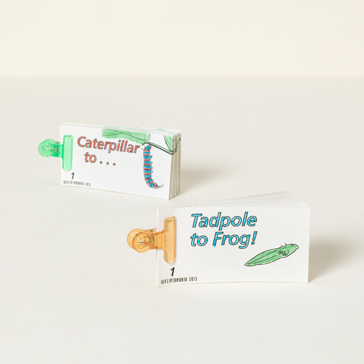 Flipbook Kits Robot, Rocket, Butterfly, Frog, Flip, Books, Kit