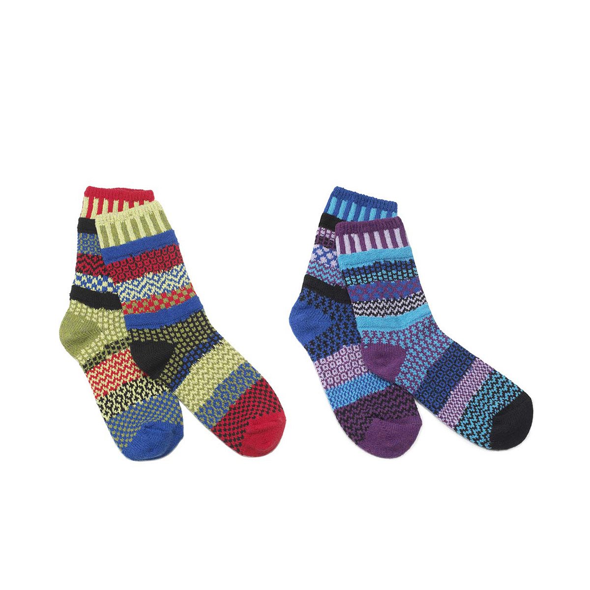 Mismatched Socks: Poppy & Grape | Frosty, Melting, Red, Blue, Sock ...
