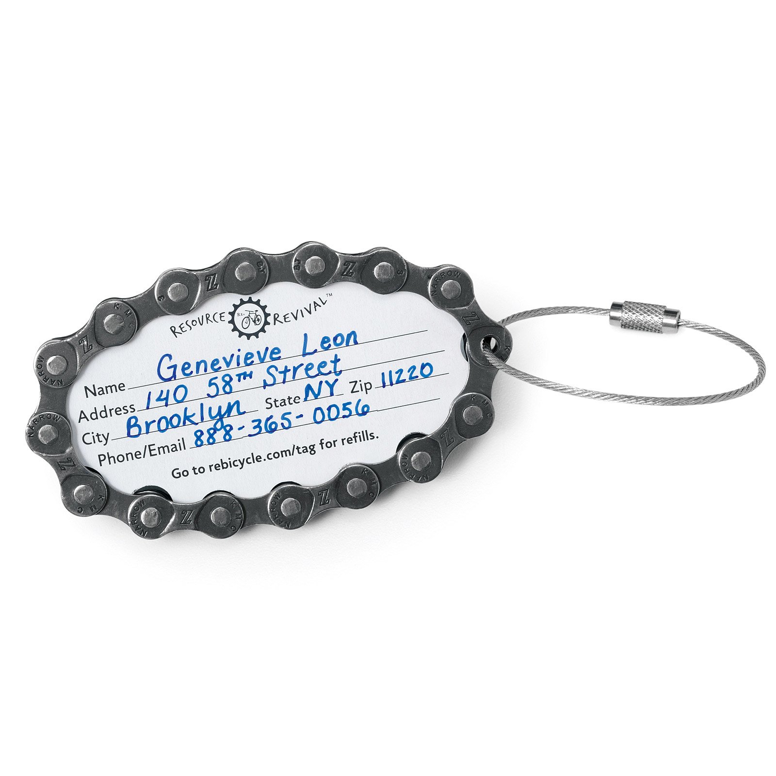 Bike Chain Luggage Tag Bicycle, Chains, Bikes, Bag, Tag, Recycled
