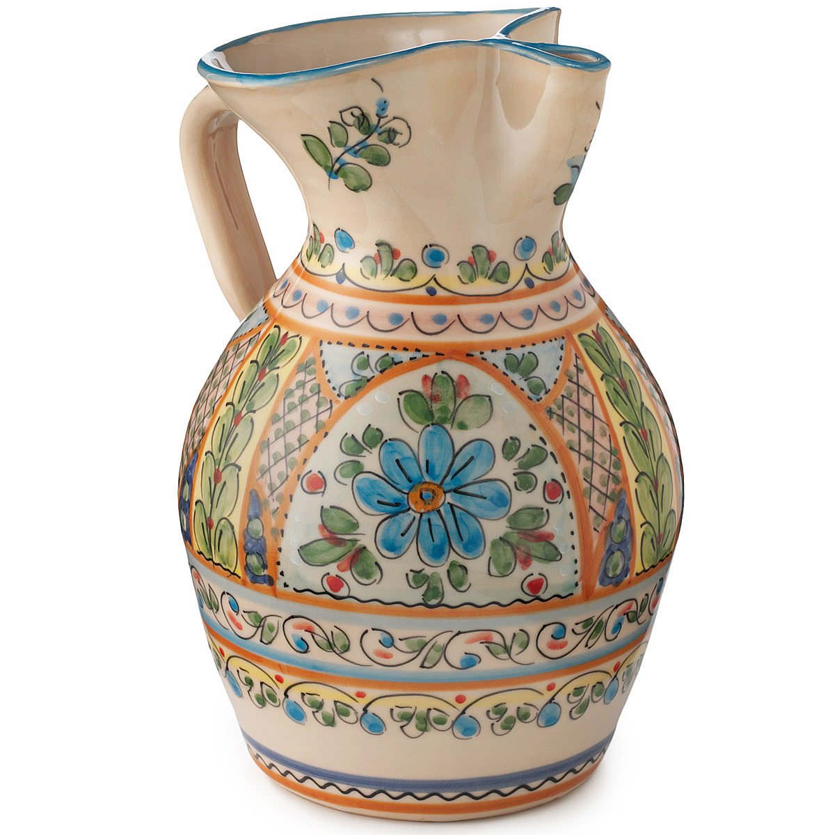 Sangria Pitcher Traditional Ceramic Spanish Wine Pitcher