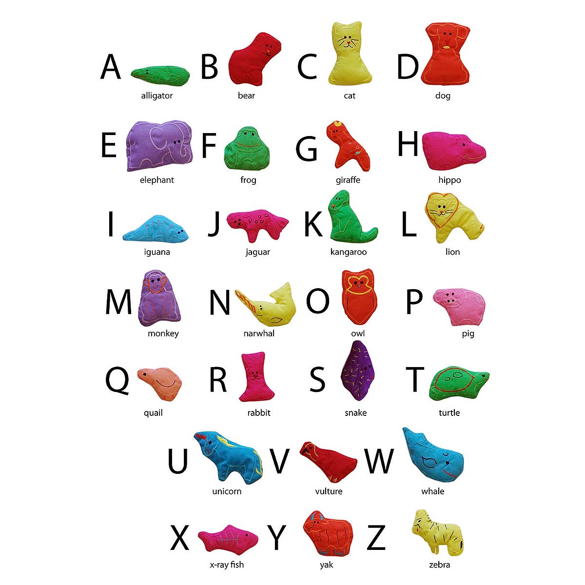 ABC Animal Chart Baby Game Learning Toy Educational Fun Toddler UncommonGoods
