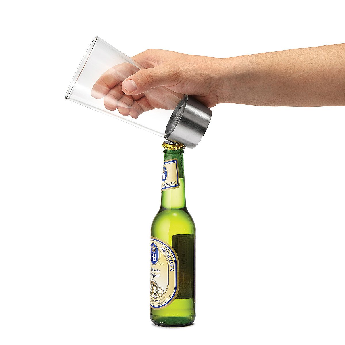 Beer Opening Glass Bottle Opener Pint Glasses