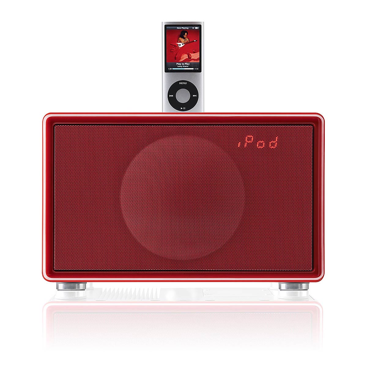 Geneva Sound System Model S | Red iPod & iPhone Docking Station