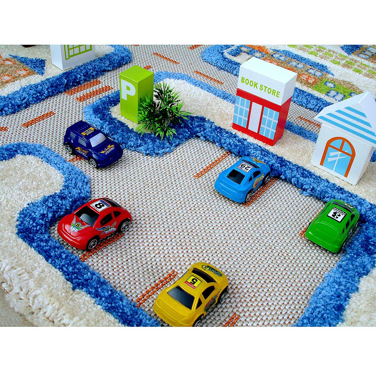Traffic 3D Carpets Play Rug, Toy, Creative, Imaginative, Imagination