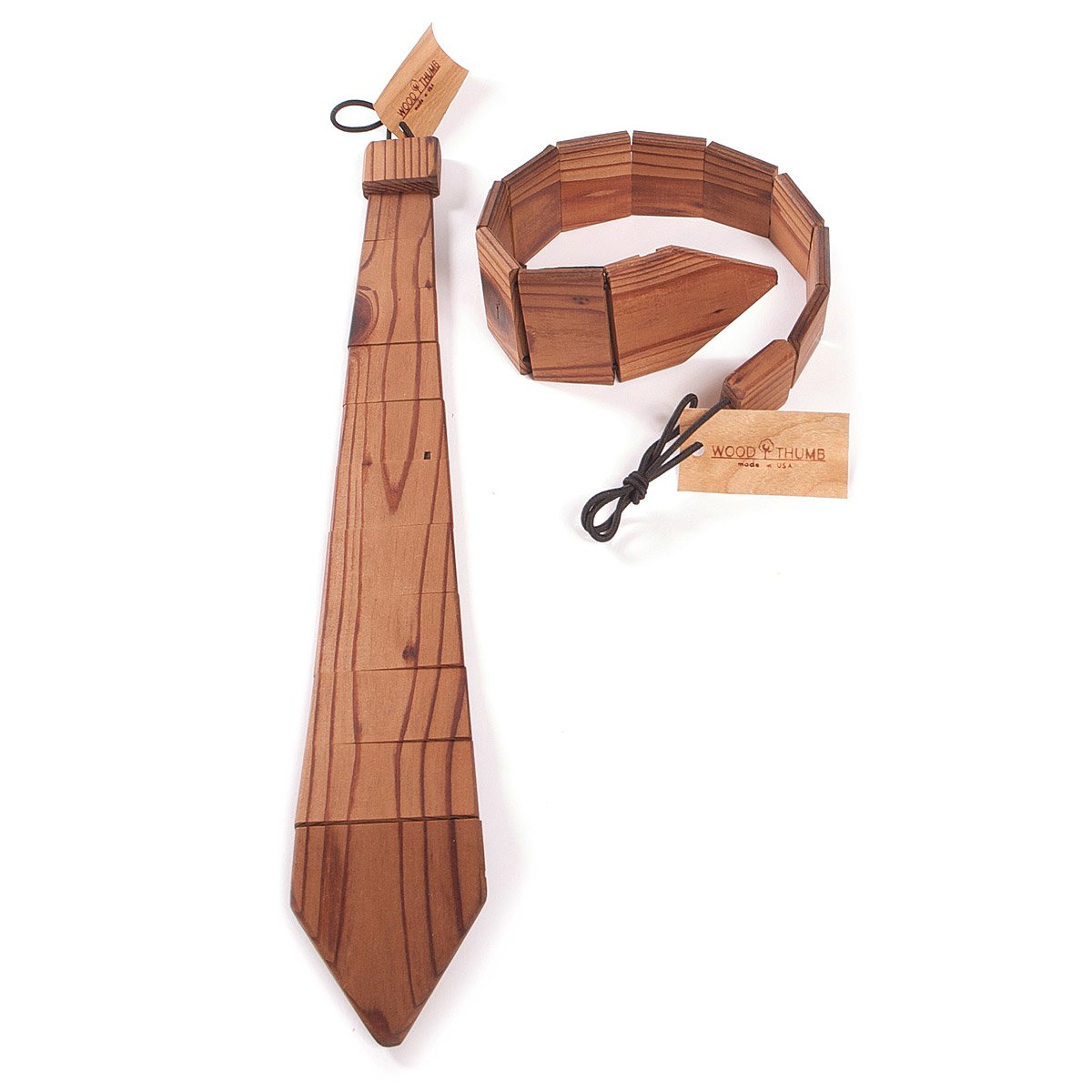 wood tie wooden necktie, wood thumb uncommongoods