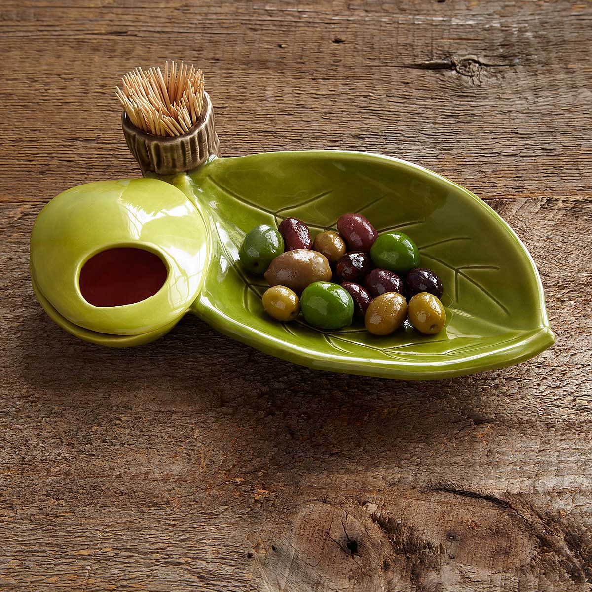 Olive Server olive server, pit holder