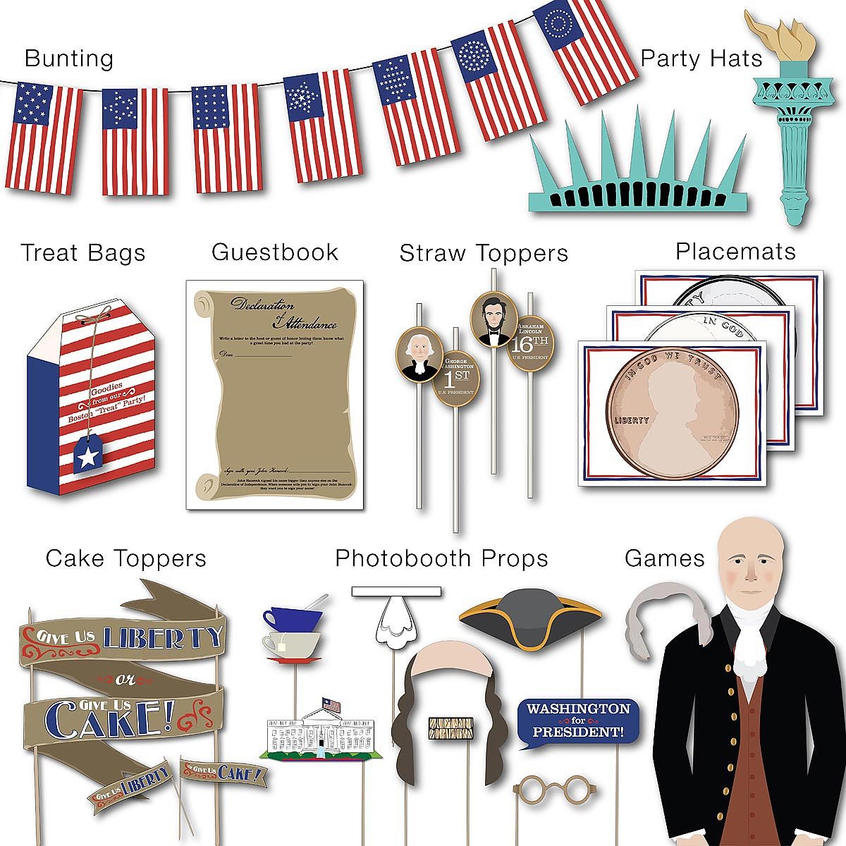 Printable Party Kit History Buff historical trivia