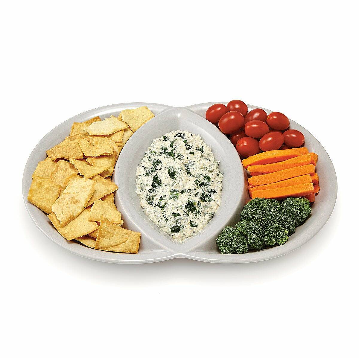 Venn Diagram Serving Platter divided serving dish