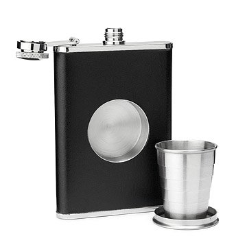 The Shot Flask | travel shot, collapsible cup | UncommonGoods