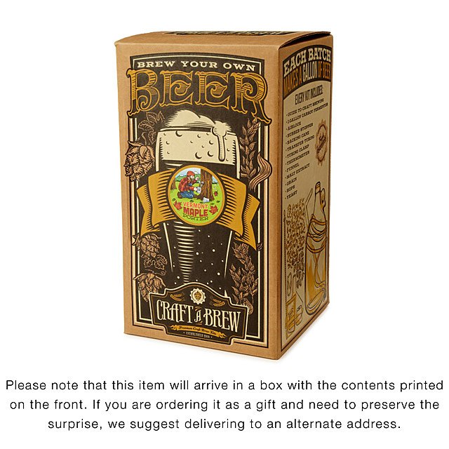 Vermont Maple Porter Beer Brewing Kit brew your own beer