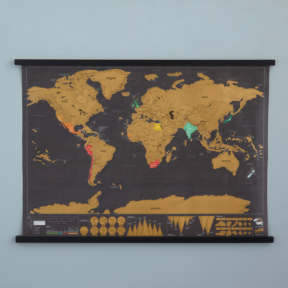 Scratch Map Deluxe ScratchOff Wall Maps