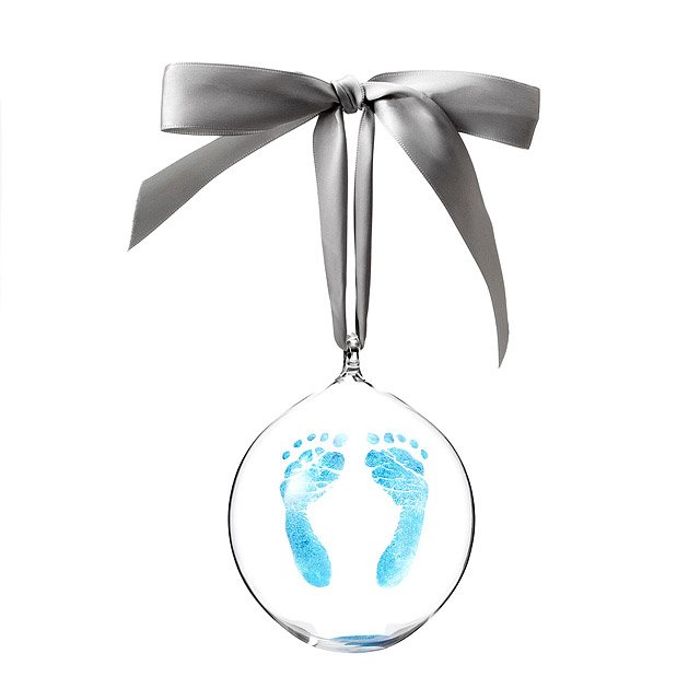 baby footprint ornament