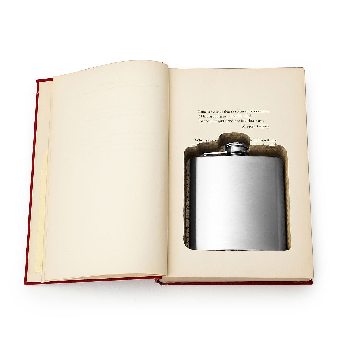Flask Book Box Hidden Flask, Novelty Cocktail, Novel