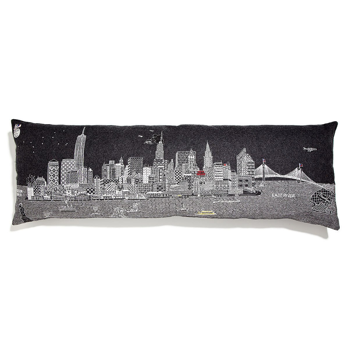 NYC Skyline Pillows new york city, empire state building, embroidered