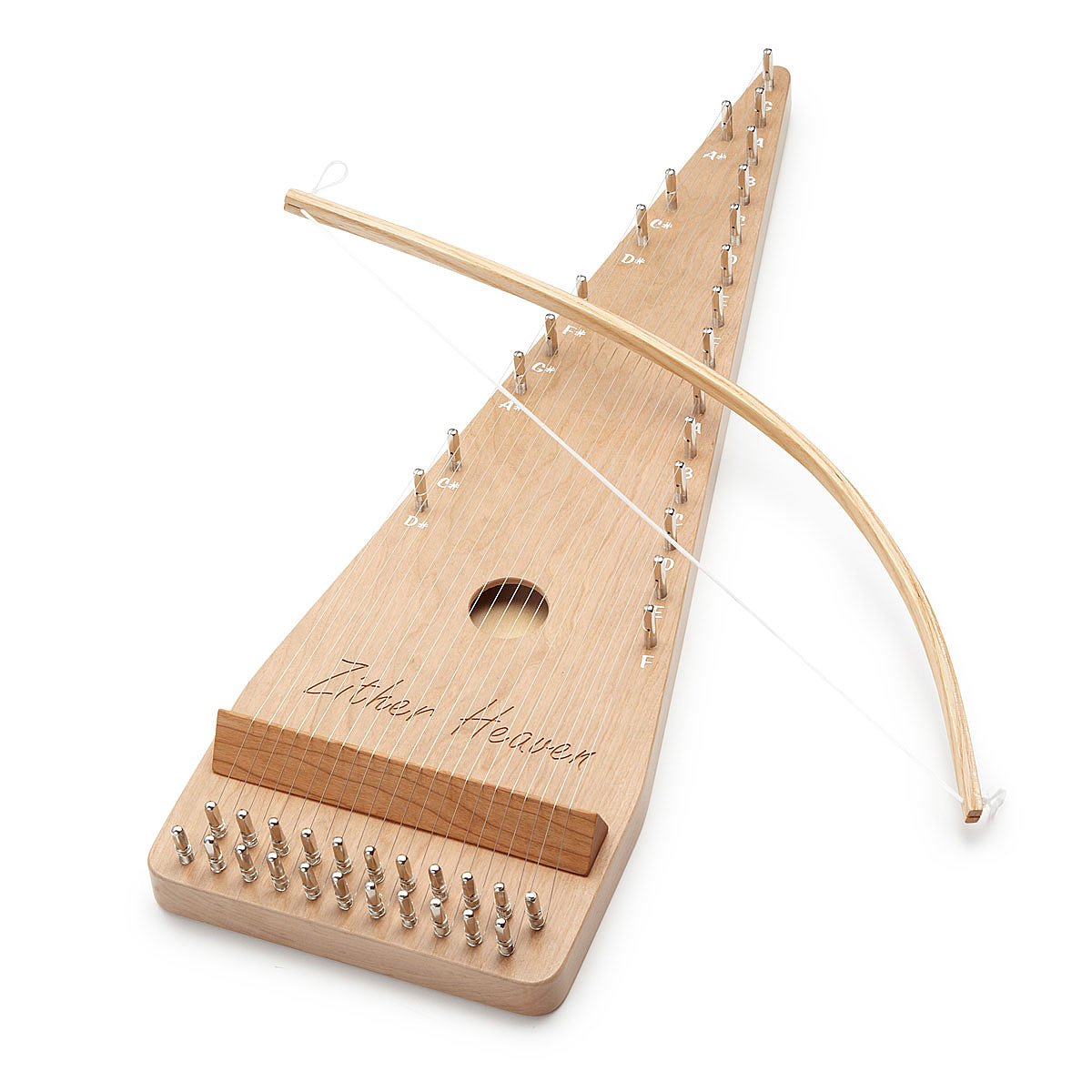 Wooden Bowed Psaltery wood instrument, handmade