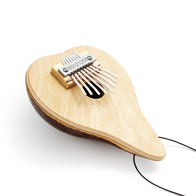 Half Shell Gourd Thumb Piano Kalimba, Calimba, Mbira