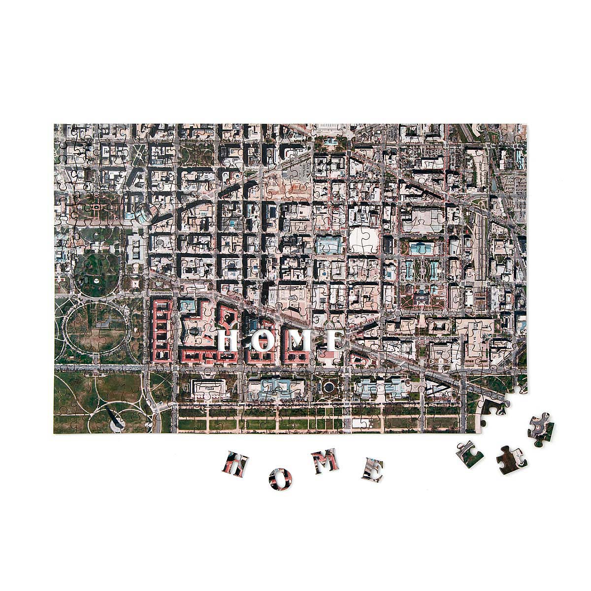 Custom Satellite Map Puzzle custom jigsaw puzzle, wooden, map