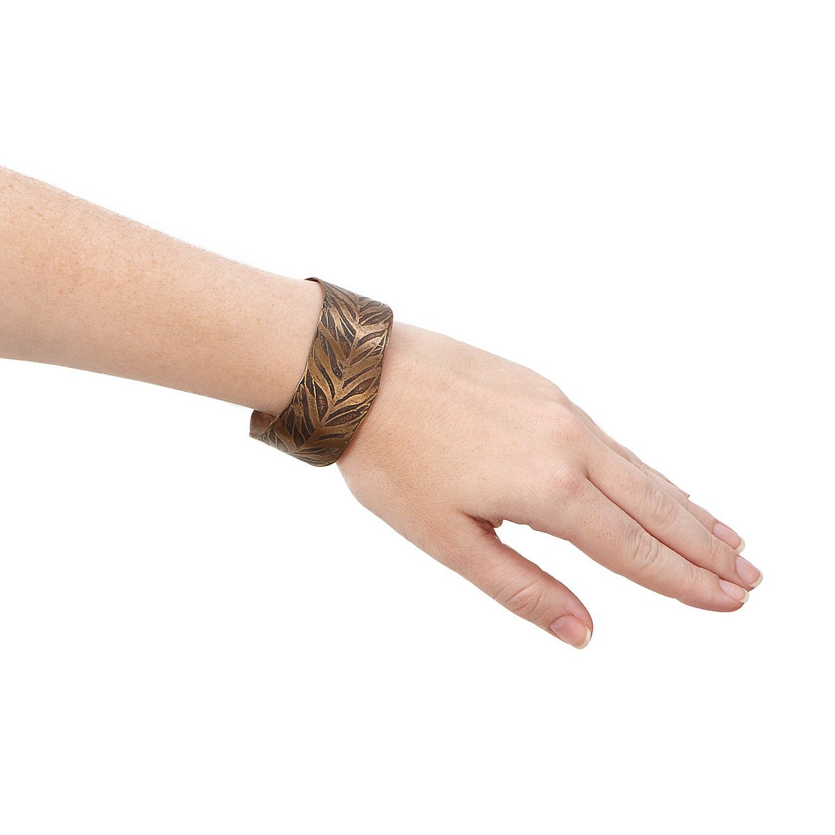 Bronze Feather Cuff bronze jewelry